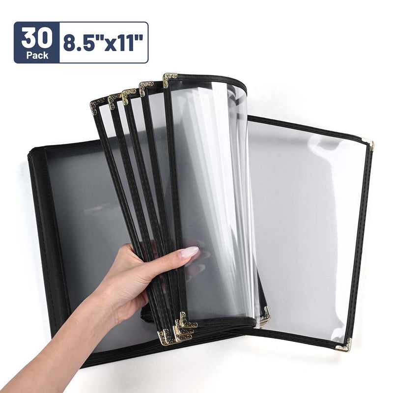 Yescom 8.5x11 Menu Covers Cafe Restaurant Black