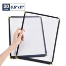 Yescom 8.5x11 Menu Covers Cafe Restaurant Black