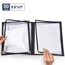 Yescom 8.5x11 Menu Covers Cafe Restaurant Black