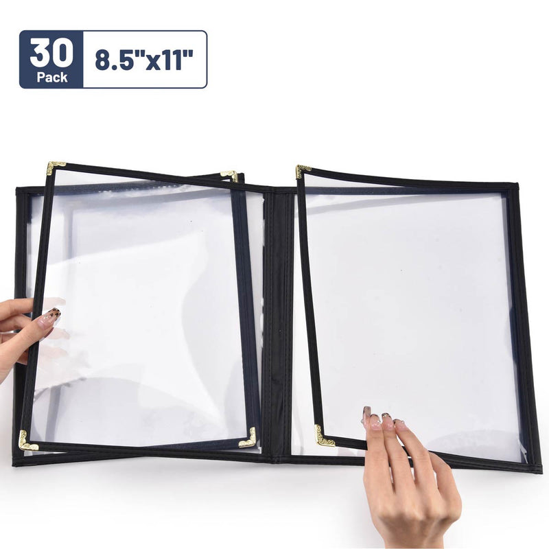Yescom 8.5x11 Menu Covers Cafe Restaurant Black