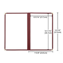 Yescom 30x Menu Covers Cafe Restaurant Red 8.5x14