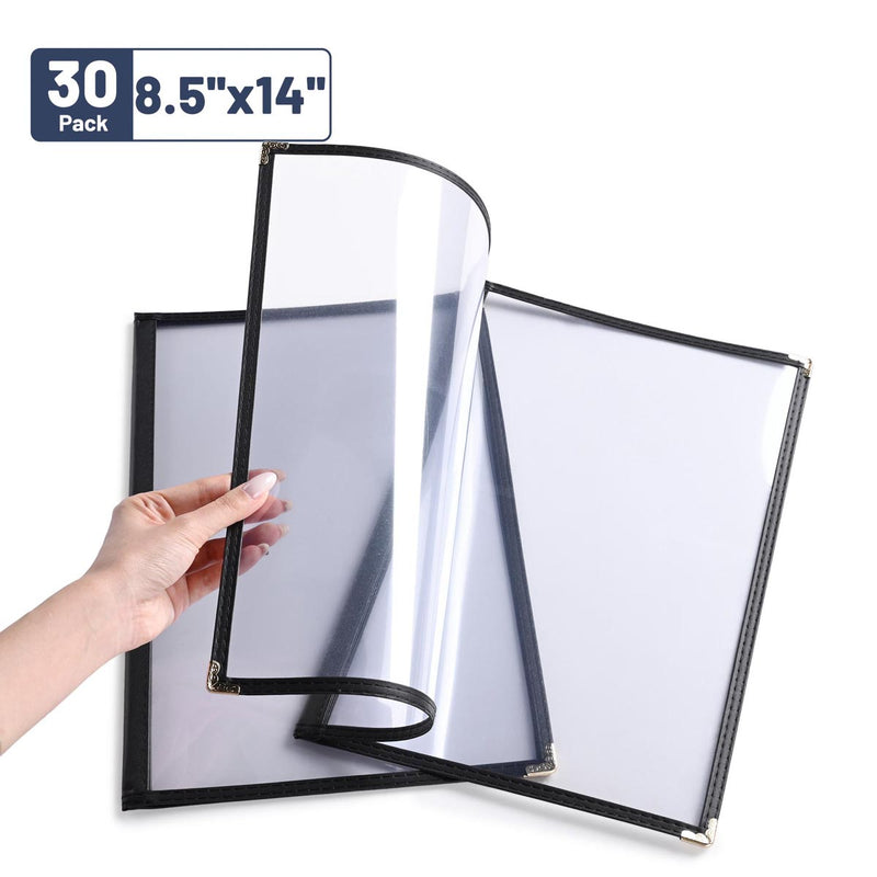 Yescom 8.5x14 Menu Covers Cafe Restaurant Black