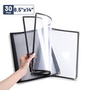 Yescom 30x Menu Covers Cafe Restaurant Black 8.5x14