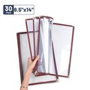 Yescom 30x Menu Covers Cafe Restaurant Red 8.5x14