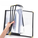 Yescom 8.5x14 Menu Covers Cafe Restaurant Black