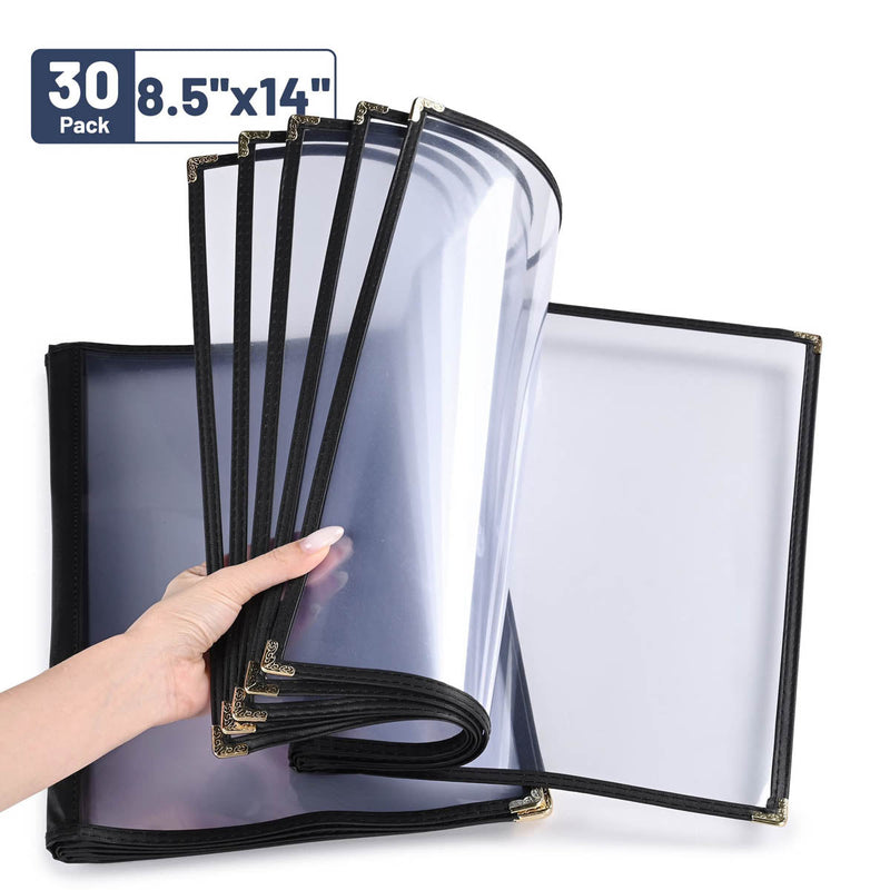 Yescom 8.5x14 Menu Covers Cafe Restaurant Black
