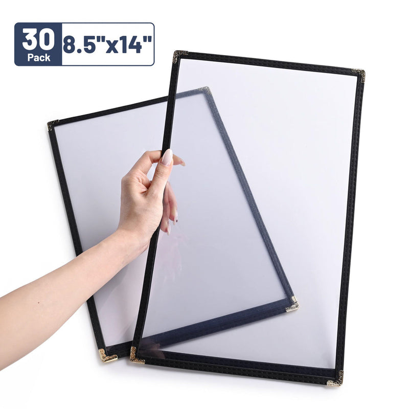 Yescom 8.5x14 Menu Covers Cafe Restaurant Black