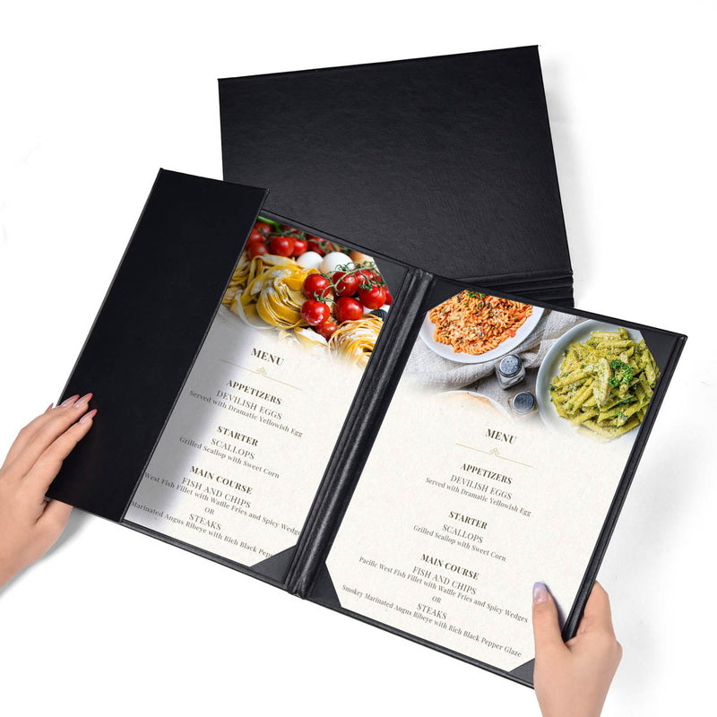 Yescom 8.5x11 PU Leather Menu Covers Set(5)