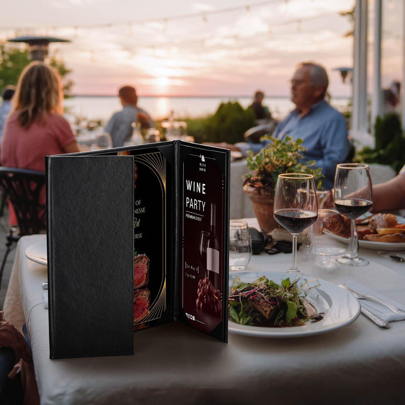 Yescom 8.5x11 PU Leather Menu Covers Set(5)