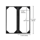 Yescom 4.25x11 PU Leather Bar Wine Menu Covers Set(5)