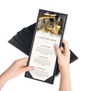 Yescom 4.25x11 PU Leather Bar Wine Menu Covers Set(5)