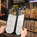 Yescom 4.25x14 PU Leather Bar Wine Menu Covers Set(5)