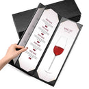 Yescom 4.25x14 PU Leather Bar Wine Menu Covers Set(5)