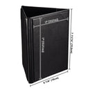 Yescom 3-Sided Table Tent Bar Cafe Cards Holder PU Leather