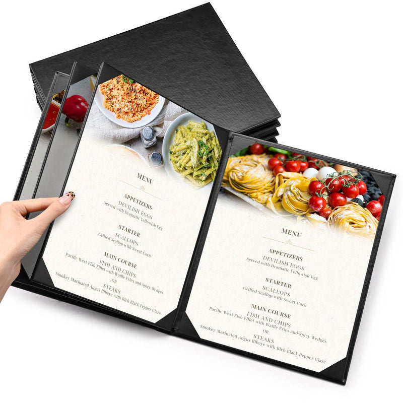 Yescom 8.5x11 PU Leather Menu Covers Set(5)