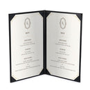 Yescom Personalized Menu Covers - 8.5x14 PU Leather Custom Printed & Color