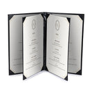 Yescom Personalized Menu Covers - 8.5x14 PU Leather Custom Printed & Color