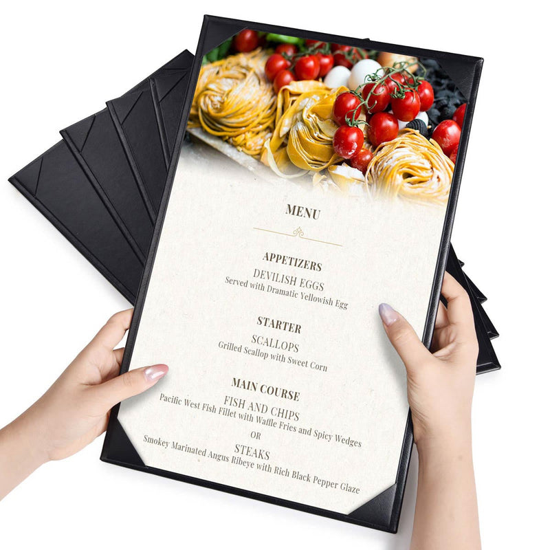 Yescom 8.5x14 PU Leather Menu Covers Set(5)