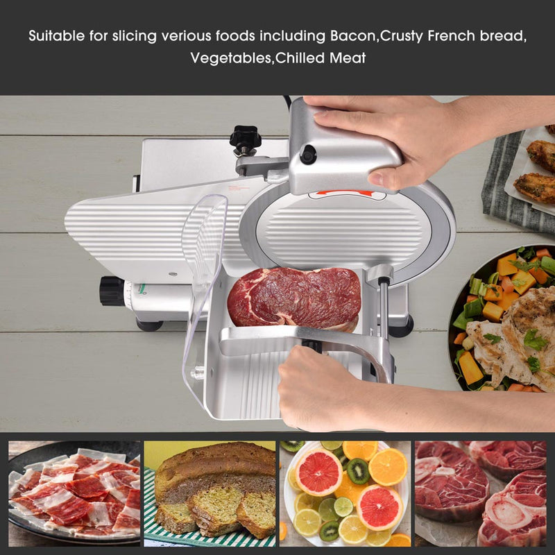 Yescom 10" Heavy Duty Meat Slicer Professional Food Slicer