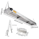 Yescom Food Warmer Overhead Heater 43 in. 1100W
