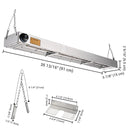 Yescom Food Warmer Overhead Heater 36 in. 1000W