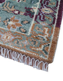 2.6x8 Hand Knotted Transitional Design Multicolor Wool Rug by The Rug Decor
