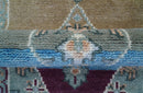 2.6x8 Hand Knotted Transitional Design Multicolor Wool Rug by The Rug Decor