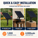 48Ft Solar Powered String Lights Waterproof LED Hanging Edison Bulb Lights with 15 Bulbs