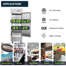 Heavy-Duty 27-Inch 8.7 Cu.Ft Commercial Upright Stainless Steel Reach-In Freezer (SAK43815)