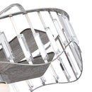 27" Modern Brush Nickel Flush Mount Reversible Ceiling Fan with Lighting and Remote Control