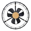 27" Modern DC Motor Downrod Mount Reversible Crystal Ceiling Fan with Lighting and Remote Control