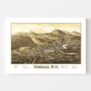 Vintage Map of Hinsdale, New Hampshire 1886