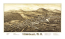 Vintage Map of Hinsdale, New Hampshire 1886