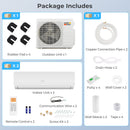 27000 BTU 2 Zone 19 SEER2 Mini Split AC with Heat Pump