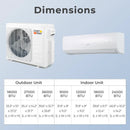27000 BTU 2 Zone 19 SEER2 Mini Split AC with Heat Pump by LJGDeals