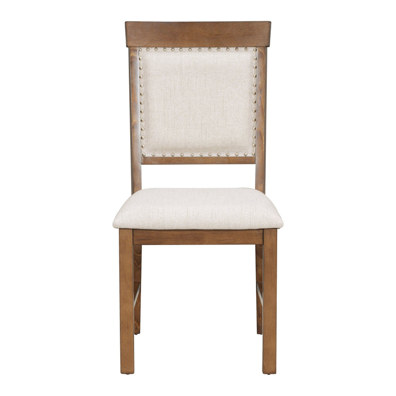 5-Piece Retro Functional Dining Set, 1 Extendable Table with a 16-inch Leaf and 4 Upholstered Chairs for Dining Room and Kitchen (Walnut)