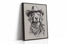 A Canine Cowboy's Stalwart Gaze