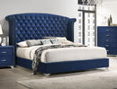 Melody Upholstered California King Wingback Bed Pacific Blue