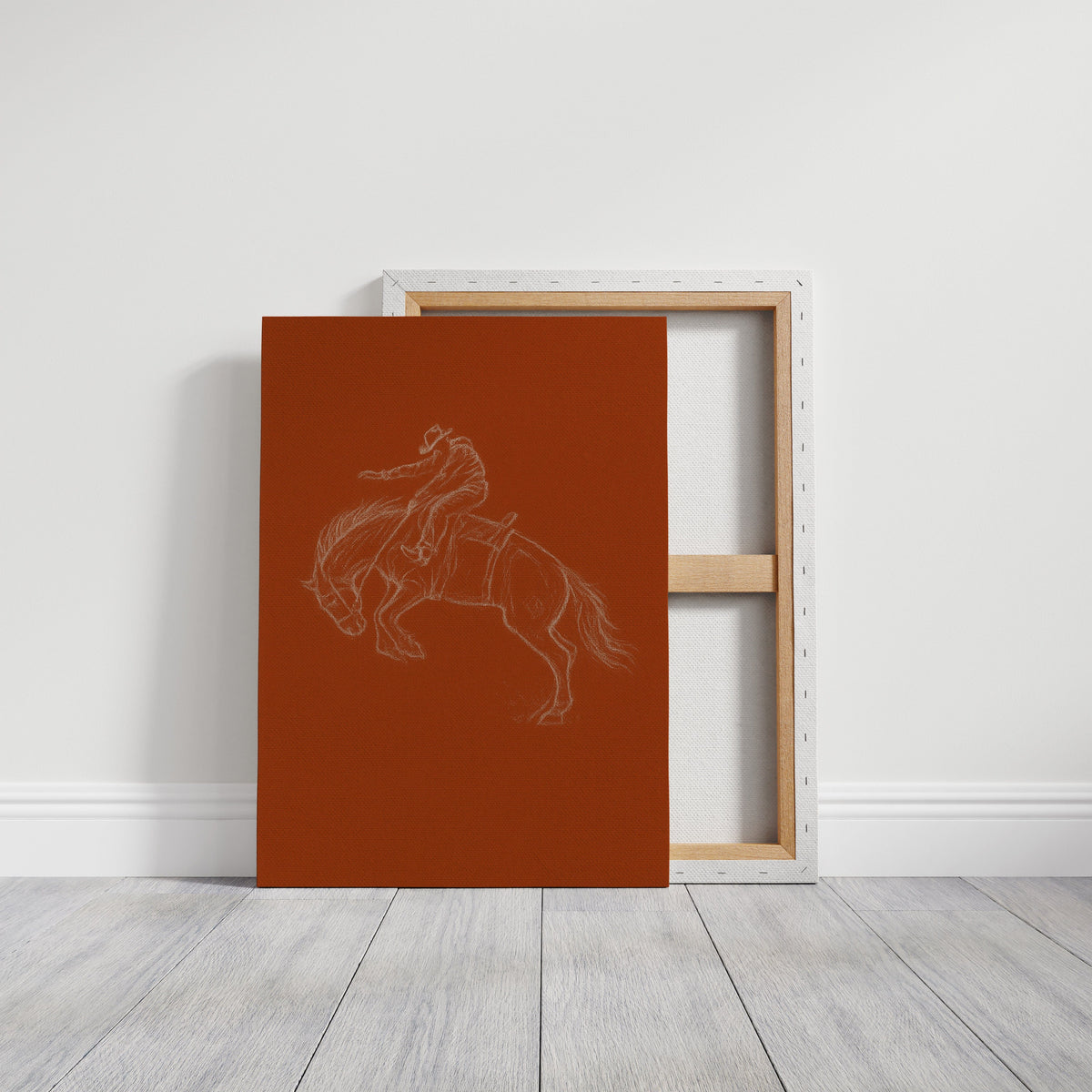 Minimalist Bronco Rider Sketch, photo 15 of 19