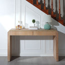 Rustic Modern Console Table With Drawer Storage - Natural Wood by HouseOfZazla