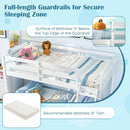 Twin Over Full Bunk Bed Low Floor Bunk Bed Frame by LJGDeals