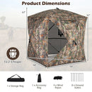 270¬∞ See Through Hunting Blind Tent with Silent Magnetic Door by LJGDeals