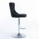 Swivel Adjustable Height Barstools Set of 2 by HouseOfZazla