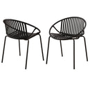 Stackable Patio Dining Chairs Set of 2
