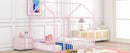 Metal Bed House Bed Frame With Fence by HouseOfZazla