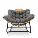 Papasan Rocking Chair - Outdoor & Indoor Oversized Lounge Chair