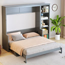 Sturdy Murphy Bed With Desk And Bookshelf by HouseOfZazla