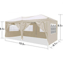 10'x20' EZ Pop Up Canopy Outdoor Portable Party Folding Tent with 6 Removable Sidewalls by HouseOfZazla