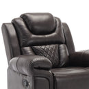 Home Theater Seating Manual Recliner Chair With Led Light Strip For Living Room by HouseOfZazla