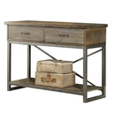 Lazarus - Server - Weathered Oak & Antique Silver by Unique Piece Furniture